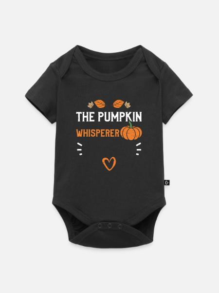 The Pumpkin Whisperer - Pumpkin - Baby Premium Kurzarmbody - Schwarz