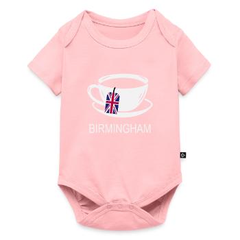 Birmingham Teacup UK Flag Sachet de thé - Body à manches courtes Premium Bébé - rose - Devant