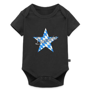 Bavaria Bayern - Baby Premium Kurzarmbody - Schwarz - Vorne
