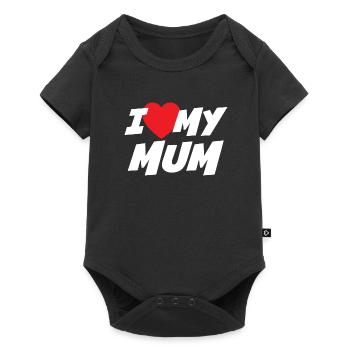 J’aime ma mère - Body à manches courtes Premium Bébé - noir - Devant