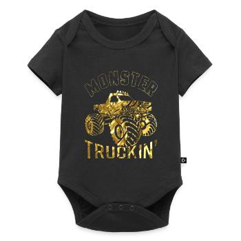 Monster Truck - Body à manches courtes Premium Bébé - noir - Devant