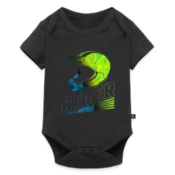 Motocross - Body à manches courtes Premium Bébé - noir - Devant