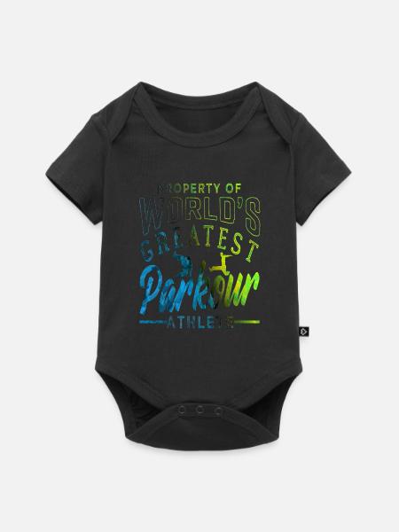 Parkour - Baby Premium Kurzarmbody - Schwarz
