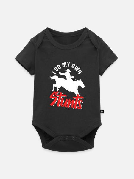 Rodeo - Baby Premium Kurzarmbody - Schwarz