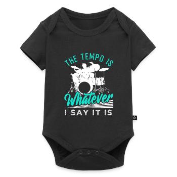 Percussion - Baby Premium short-sleeve bodysuit - black - Front