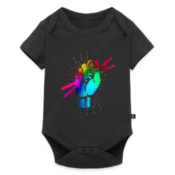 Percussion - Baby Premium short-sleeve bodysuit - black - Front