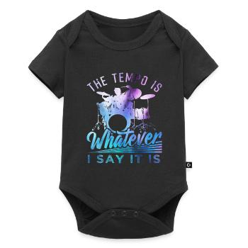 Percussion - Baby Premium short-sleeve bodysuit - black - Front