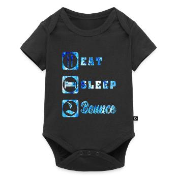 Trampolin - Baby Premium Kurzarmbody - Schwarz - Vorne