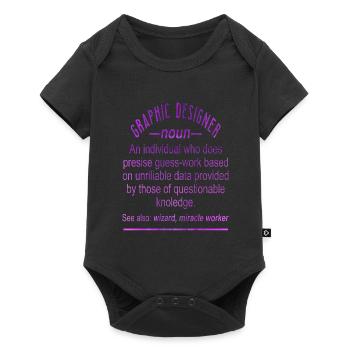 Designers - Baby Premium short-sleeve bodysuit - black - Front
