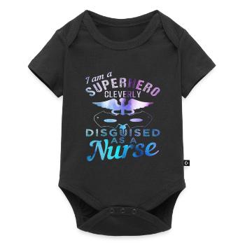 Nurse - Baby Premium short-sleeve bodysuit - black - Front