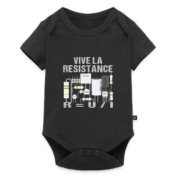 Viva La Resistance Génie électrique de résistance - Body à manches courtes Premium Bébé - noir - Devant