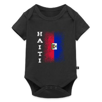 Haiti - Baby Premium short-sleeve bodysuit - black - Front