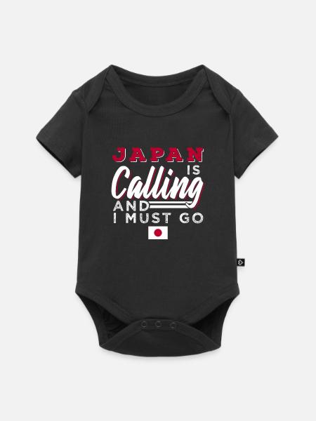 Japan - Baby Premium Kurzarmbody - Schwarz