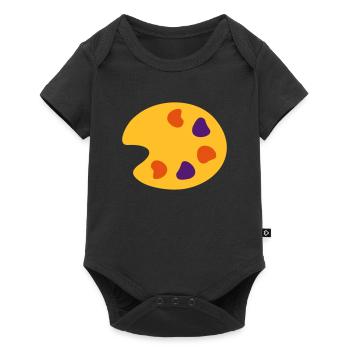 Farbe Maler - Baby Premium Kurzarmbody - Schwarz - Vorne