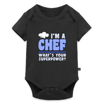 I am chef super-force chef food gift - Baby Premium short-sleeve bodysuit - black - Front