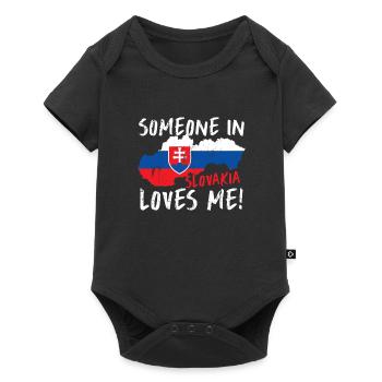 Slovakia - Baby Premium short-sleeve bodysuit - black - Front