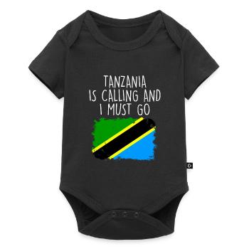 Tanzanie - Body à manches courtes Premium Bébé - noir - Devant