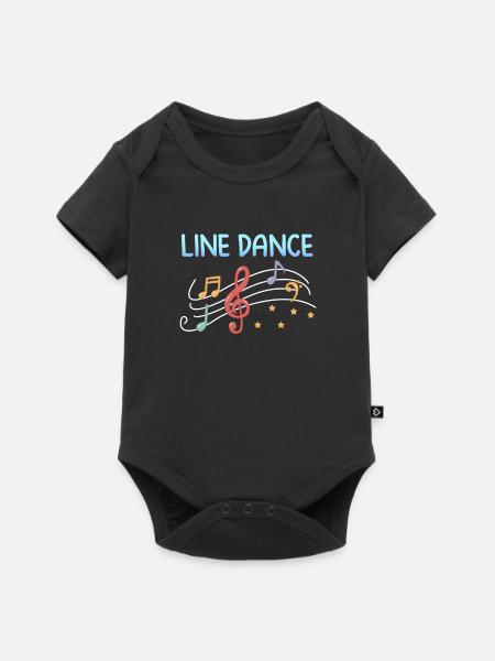 Line Dance tanzen Cowboystiefel Country Geschenk - Baby Premium Kurzarmbody - Schwarz