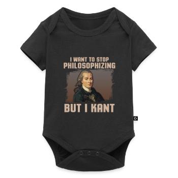 Philosophie drôle Immanuel Kant Internet meme - Body à manches courtes Premium Bébé - noir - Devant
