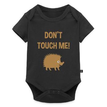 Don’t touch me (Hérisson) - Body à manches courtes Premium Bébé - noir - Devant
