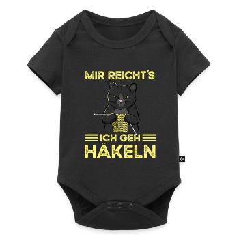 Mir Reichts Ich Geh Häkeln - Baby Premium Kurzarmbody - Schwarz - Vorne