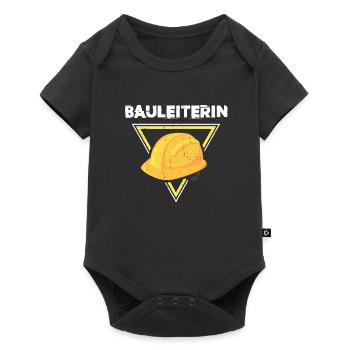 Bauleiterin - Bauarbeiter Kostüm - - Baby Premium Kurzarmbody - Schwarz - Vorne