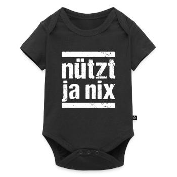 Nützt Ja Nix Nützt ja nichts - Baby Premium Kurzarmbody - Schwarz - Vorne