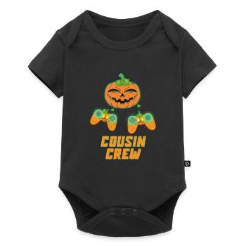 Halloween Cousin Crew Gamer Pumpkin Console Joueur - Body à manches courtes Premium Bébé - noir - Devant