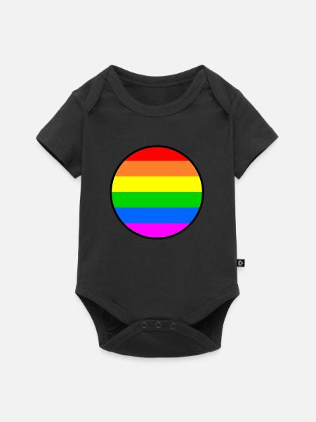 Lgbtq - Baby Premium Kurzarmbody - Schwarz
