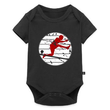 Running Running Free Time Gift Runner - Baby Premium short-sleeve bodysuit - black - Front