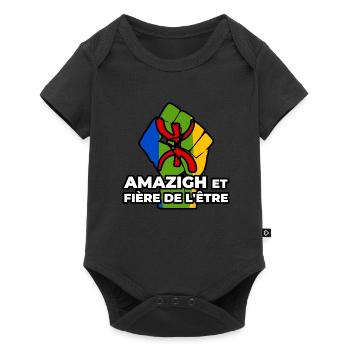 Amazigh Et Fière De L'etre Cadeau Pour Imazighen - Body à manches courtes Premium Bébé - noir - Devant