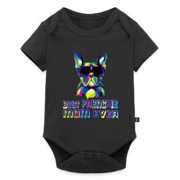 Meilleure Frenchie Mom Ever Français Bulldog Mama - Body à manches courtes Premium Bébé - noir - Devant