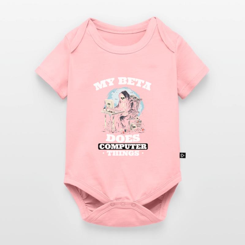 My beta makes computer things programmers Baby Premium short-sleeve bodysuit