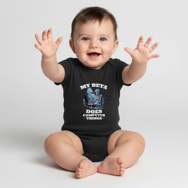 Mein Beta macht Computerdinge Programmierer Baby Premium Kurzarmbody