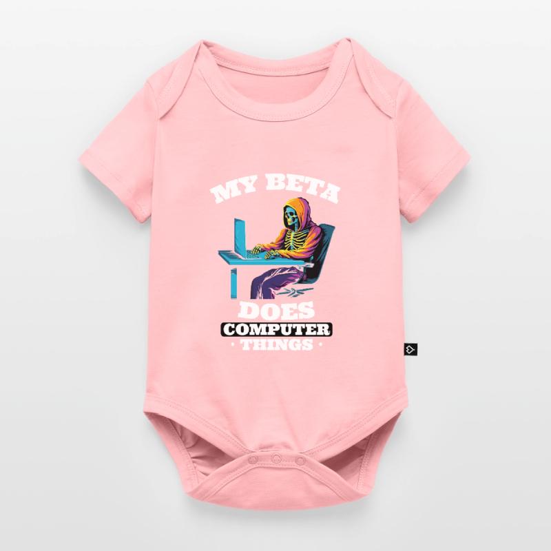 My beta makes computer things programmers Baby Premium short-sleeve bodysuit