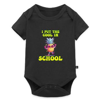 I put the coolness in School Boy Girl - Baby Premium short-sleeve bodysuit - black - Front