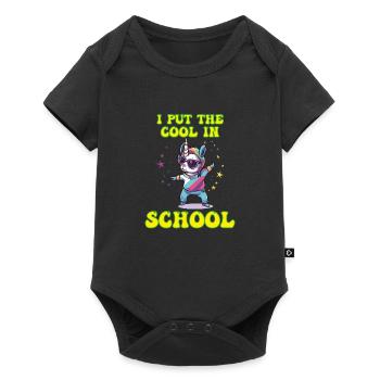 I put the coolness in School Boy Girl - Baby Premium short-sleeve bodysuit - black - Front