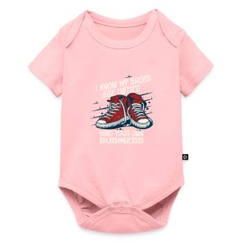 I know my shoes are open, but - Baby Premium short-sleeve bodysuit - rose - Front