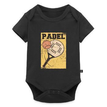 Padel Tennis Paddle Paddle Ball Padel Platform - Baby Premium short-sleeve bodysuit - black - Front