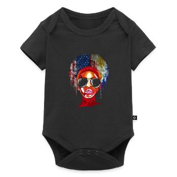Philippinisch-amerikanische Freundschaft - Baby Premium Kurzarmbody - Schwarz - Vorne