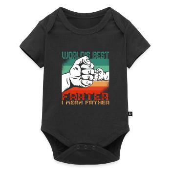 World's Best Fart I Mean Dad Funny Dad - Baby Premium short-sleeve bodysuit - black - Front