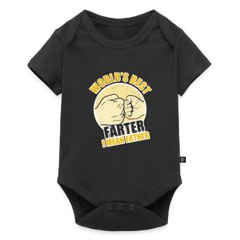 World's Best Fart I Mean Dad Funny Dad - Baby Premium short-sleeve bodysuit - black - Front