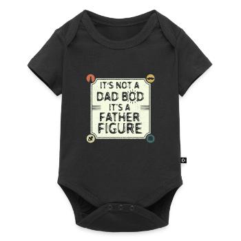 It's not a father Bod It's a father figure - Baby Premium short-sleeve bodysuit - black - Front