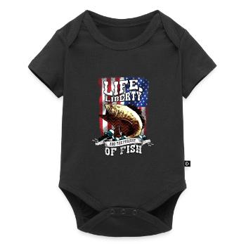 Life, Freedom and the Persecution of Fish - Baby Premium short-sleeve bodysuit - black - Front