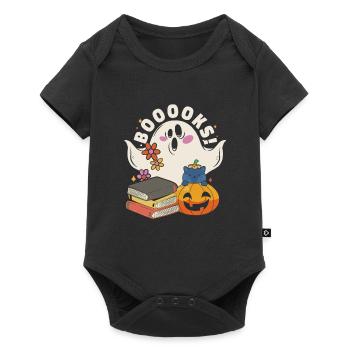 Groovy Read More Books Ghost Cute Funny - Baby Premium short-sleeve bodysuit - black - Front