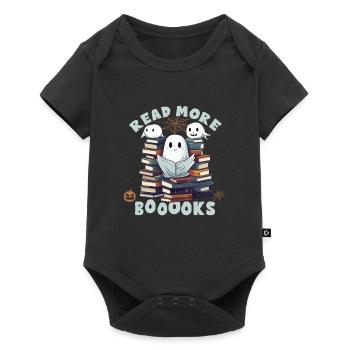 Groovy Read More Books Ghost Cute Funny - Baby Premium short-sleeve bodysuit - black - Front