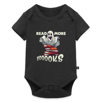 Groovy Read More Books Ghost Cute Funny - Baby Premium short-sleeve bodysuit - black - Front