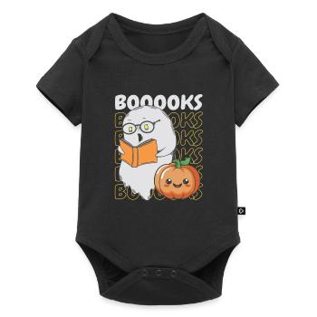 Groovy Read More Books Ghost Cute Funny - Baby Premium short-sleeve bodysuit - black - Front