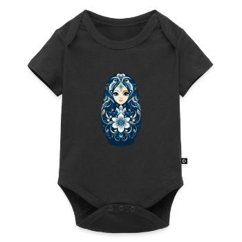 Russian nesting doll - Baby Premium short-sleeve bodysuit - black - Front