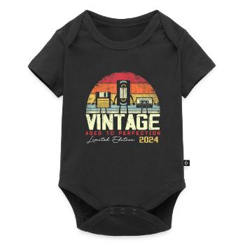 Cadeau Millésime 2024 - Body à manches courtes Premium Bébé - noir - Devant